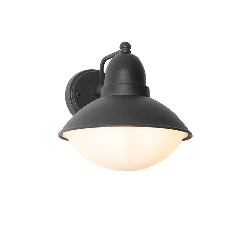 Lampada da parete per esterni moderna nera IP44 - Marcel