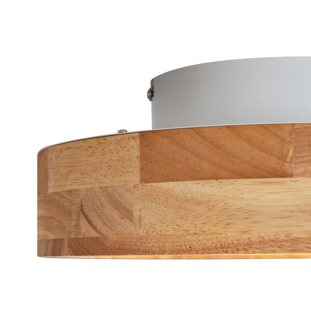 Plafón escandinavo de madera 30cm con LED regulable - Pecker