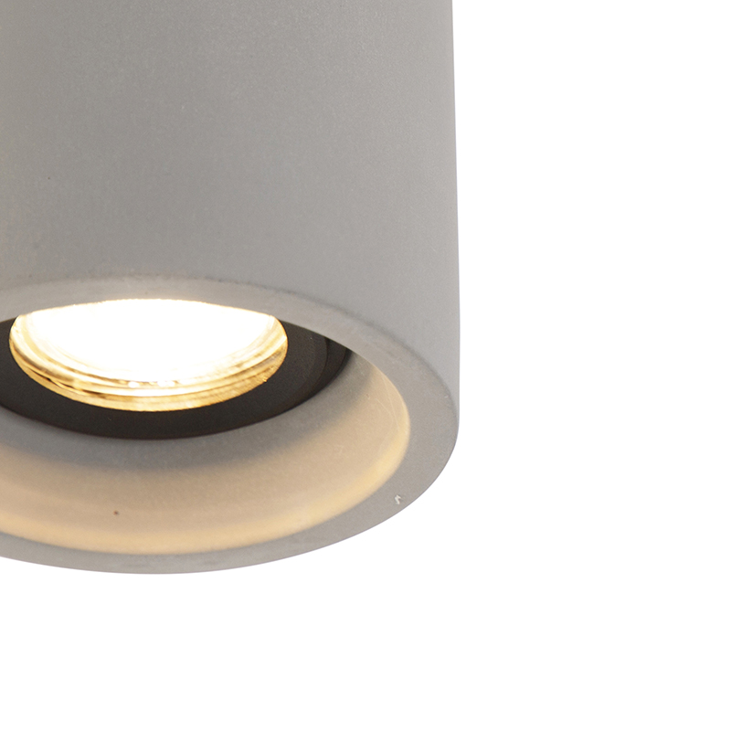 Smart Round Ceiling Spot Concrete Incl. Wifi GU10 - Deep