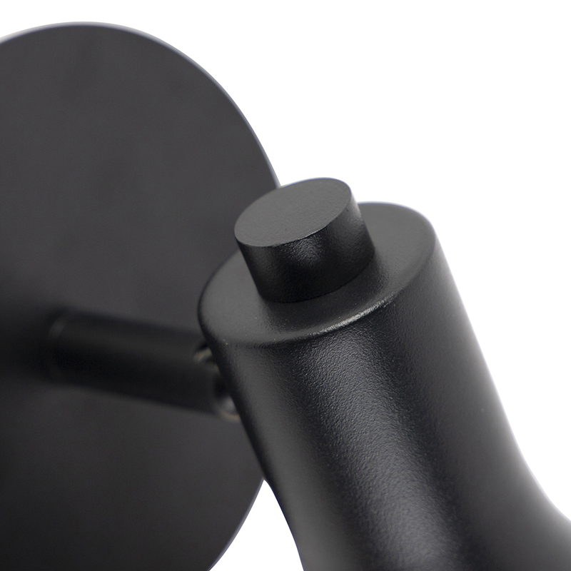 Spot moderne noir avec or 1 lumière - Magno