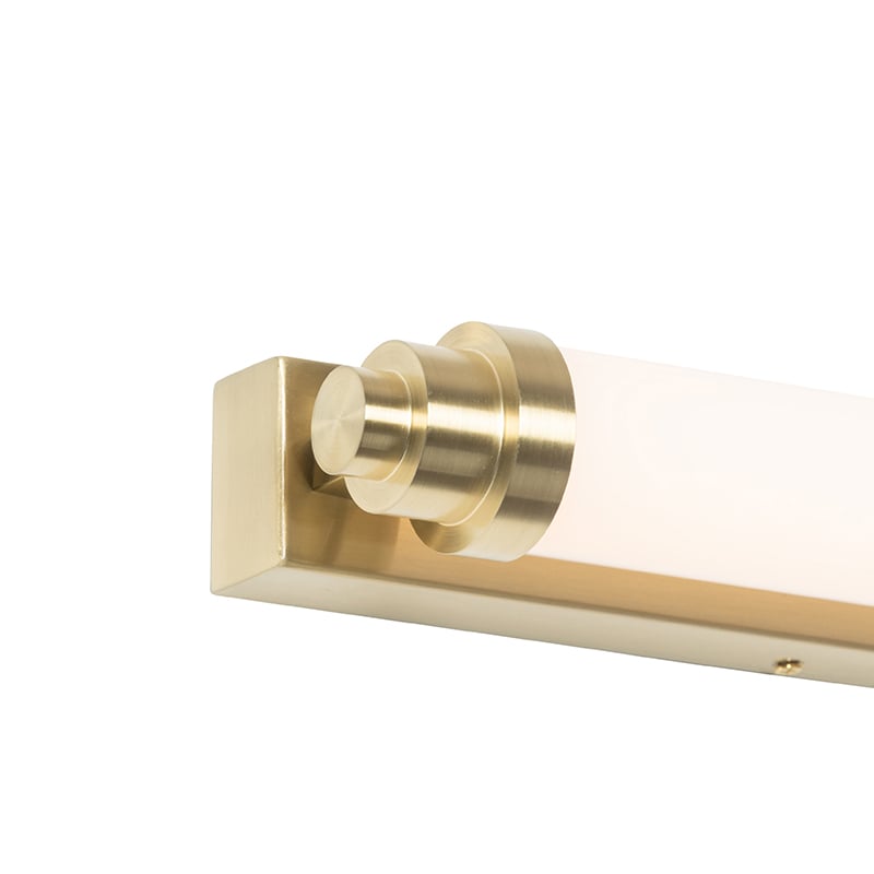 Wall Light White with Gold Incl. LED 3-Step Dimmable IP44 - Yordi