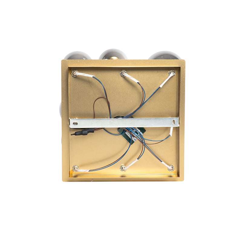 Modern Ceiling Light Gold 9-Light with Smoke Glass - Athens