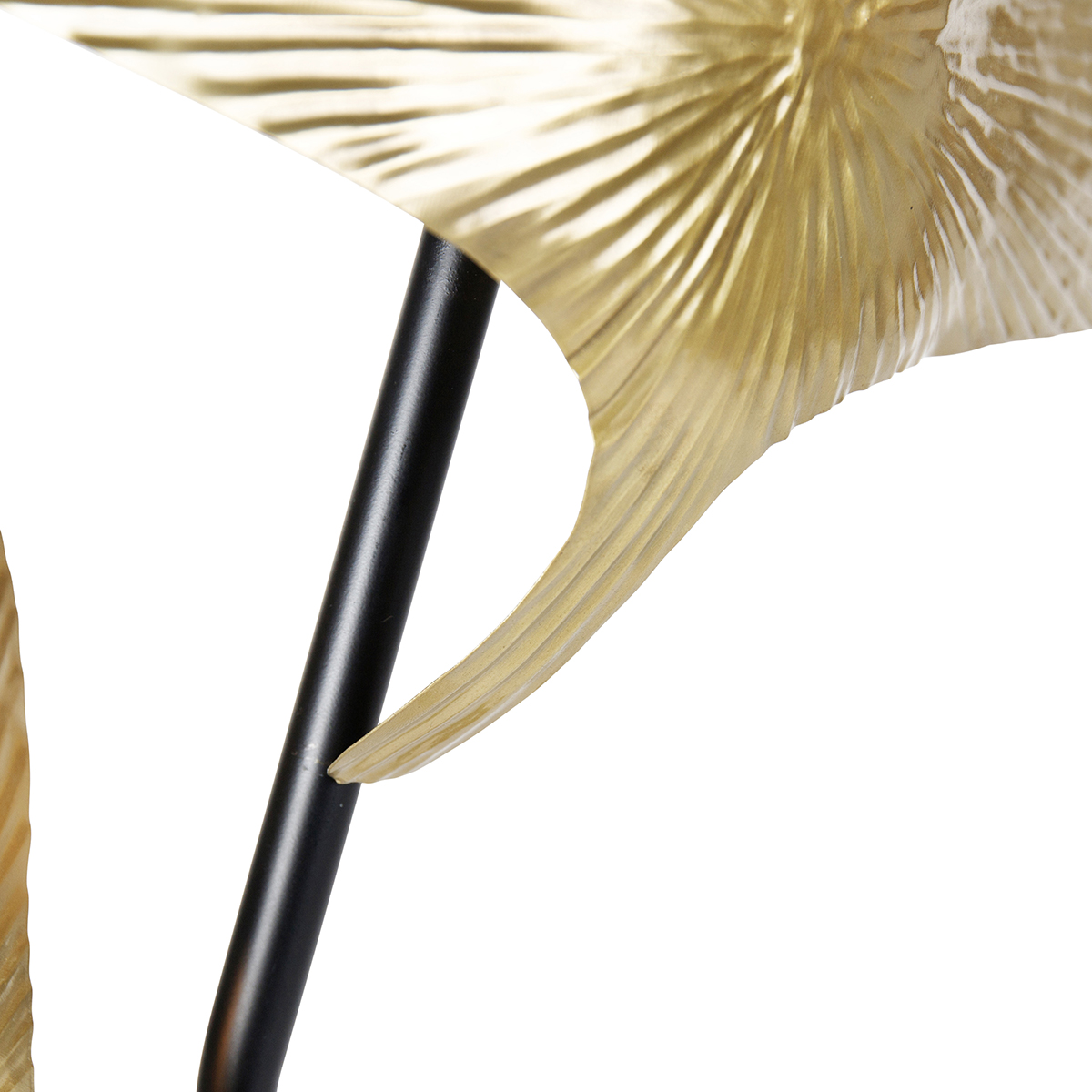 Oriental Floor Lamp Brass with Black 2-Light - Louka