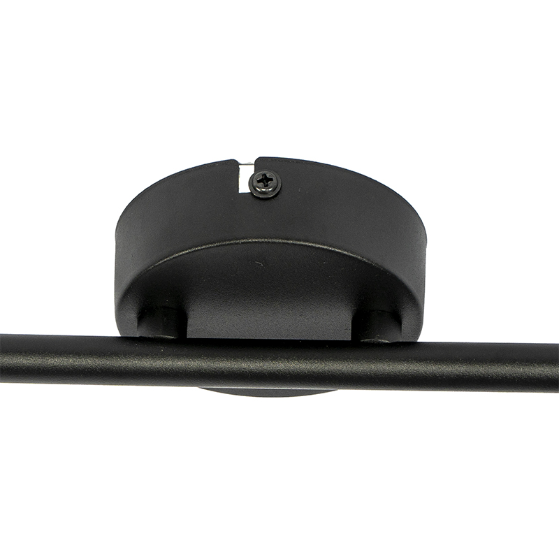 Faretto da soffitto nero con paralume nero 2 luci orientabile - Hetta
