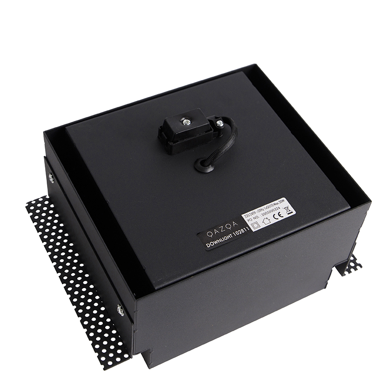 Faretto da incasso nero GU10 AR111 senza cornice - Oneon