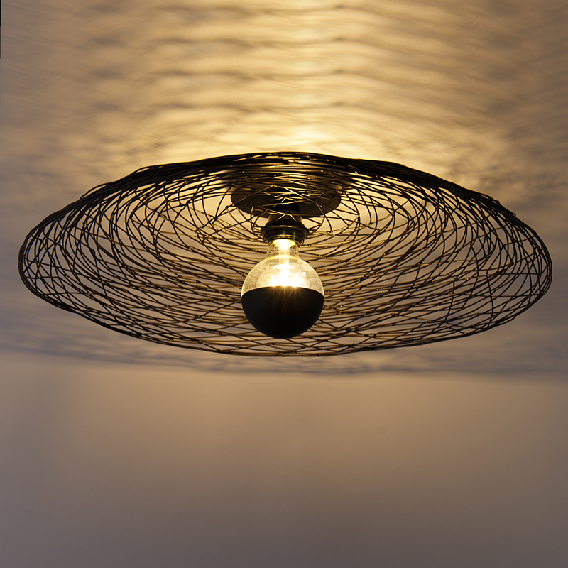Orientalische Deckenleuchte schwarz 60 cm - Glan