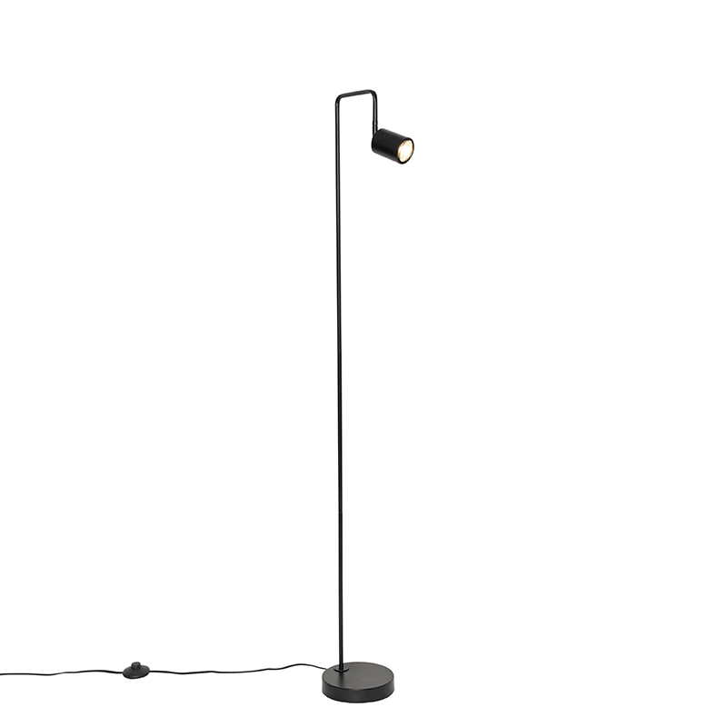 Modern Floor Lamp Black Adjustable - Java