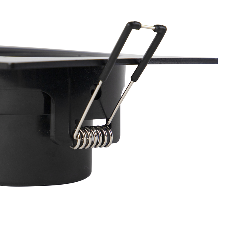 Set de 3 focos empotrables negros con LED regulable en 3 pasos - Miu
