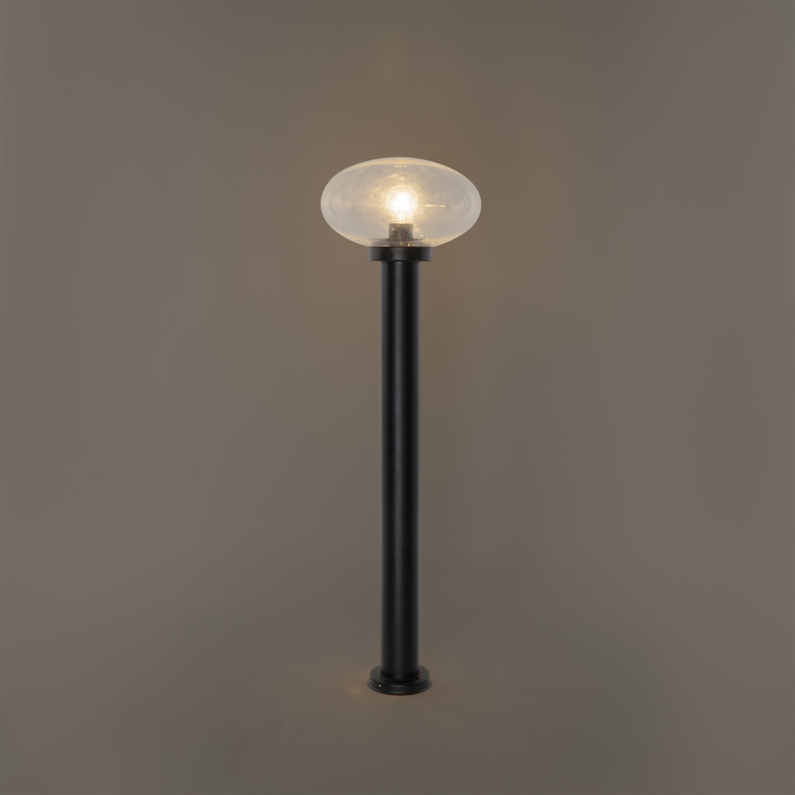 Farola moderna de exterior negra 100 cm - Elly