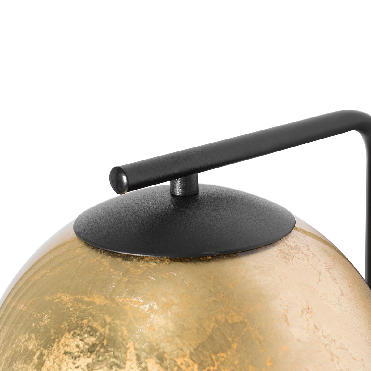 Aplique de diseño negro con cristal dorado - Bert