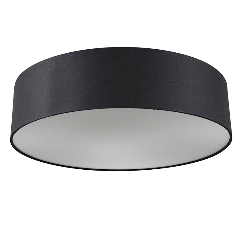 Plafón negro 40 cm con LED - Drum LED