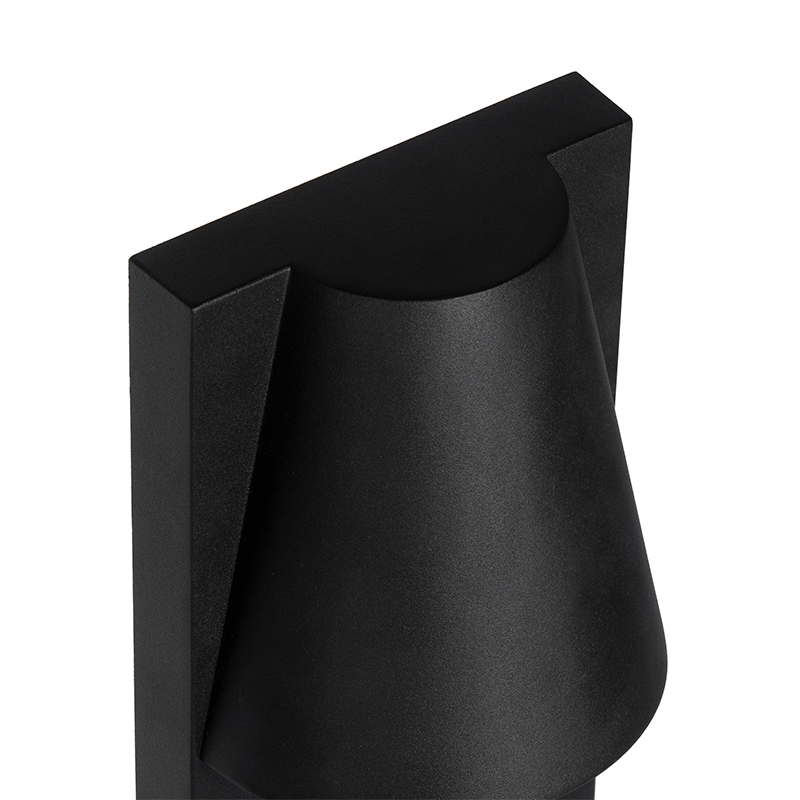 Lampada da terra da esterno industriale nera IP44 - Femke