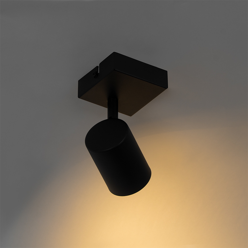 Modern Spotlight Black Adjustable Square - Jeana