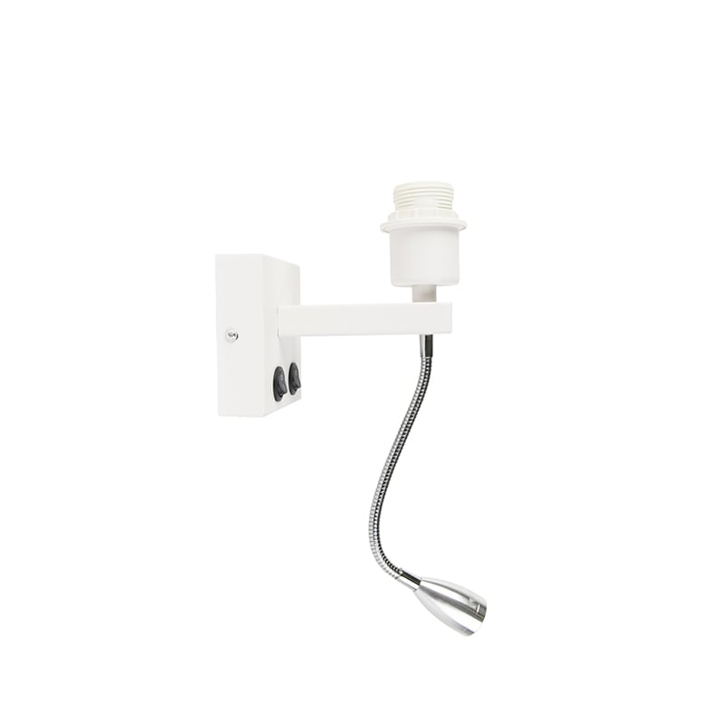 Aplique moderno blanco con brazo flexible - Brescia Combi
