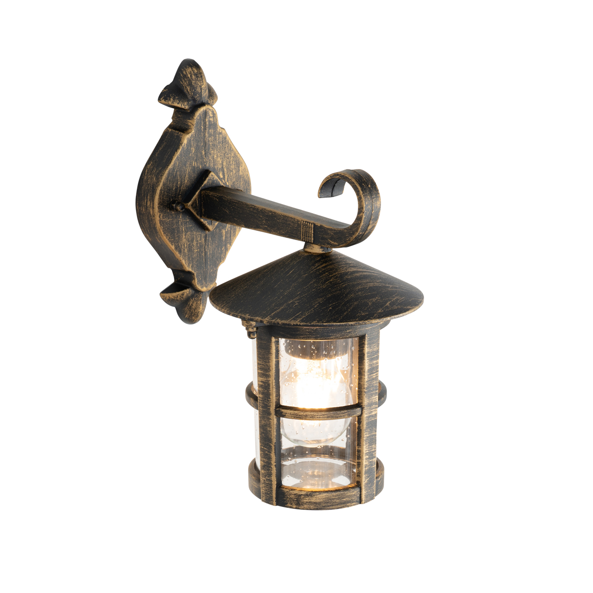 Lampe Sur Pied Extérieur Daphne - 1 Lumière - L 36.5 Cm - Doré/Laiton