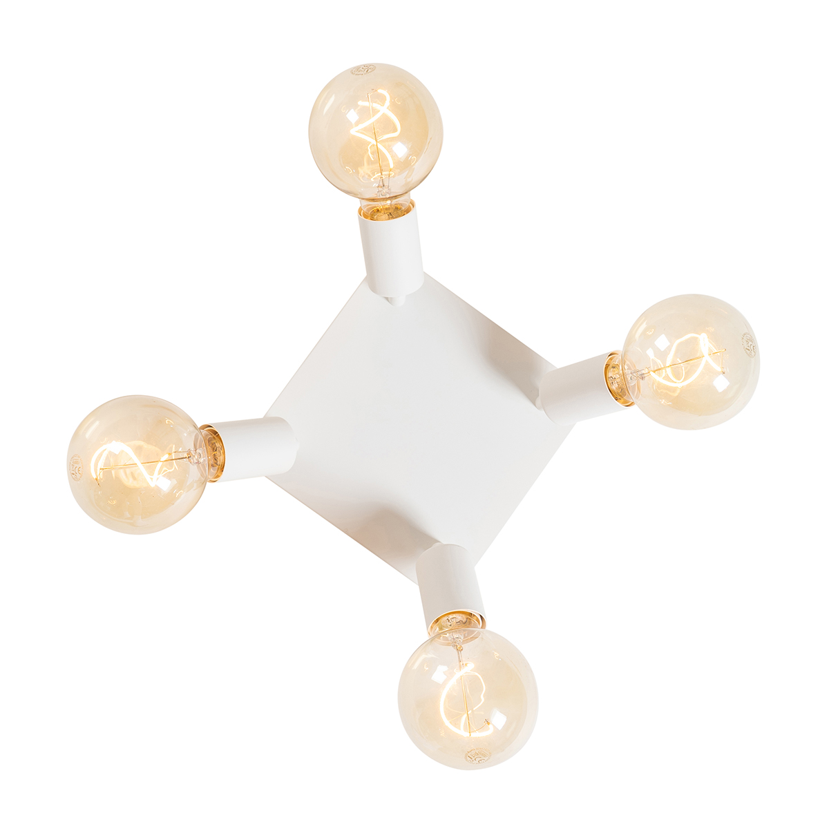 Faretto moderno bianco quadrato 4 luci - Facil