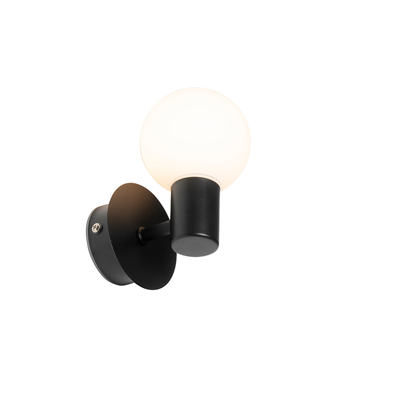 Moderne Wandleuchte schwarz IP44 - Cederic Up