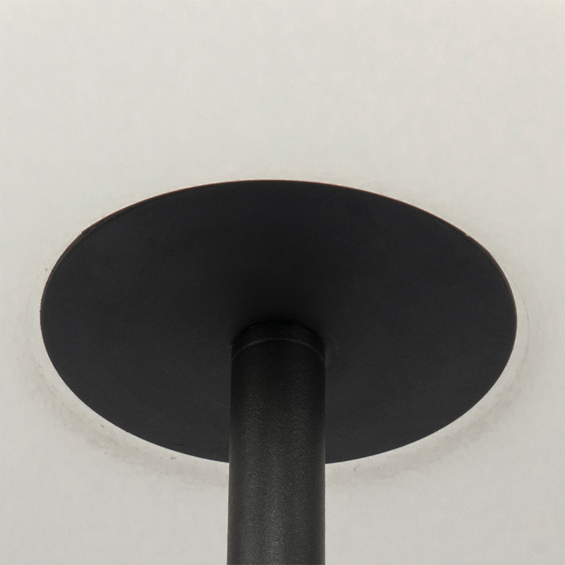 Outdoor Floor Lamp Black with White Lampshade IP65 25 cm - Virginia
