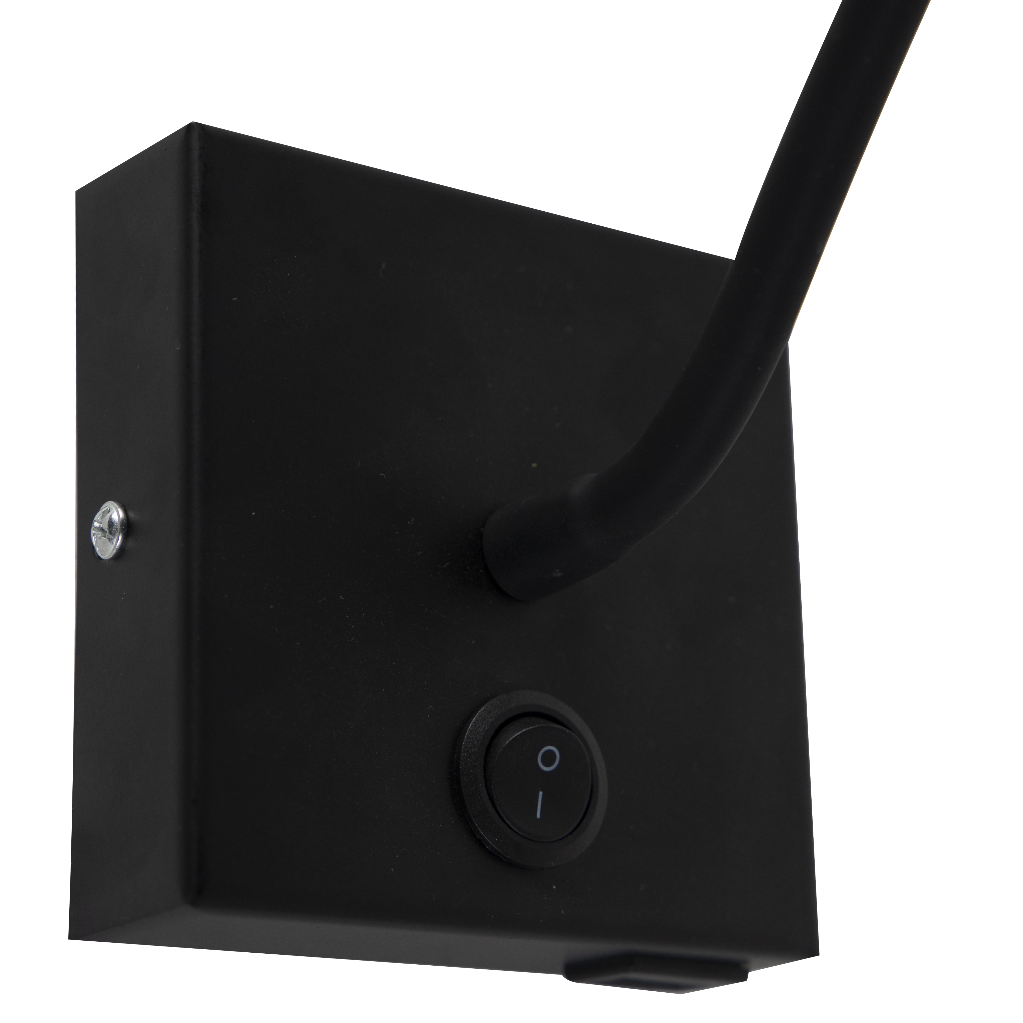 Lámpara de pared flexible moderna USB negra - Zeno