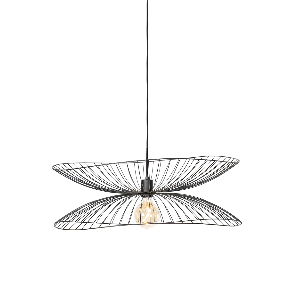 Lámpara colgante de diseño negra 66cm - Pua