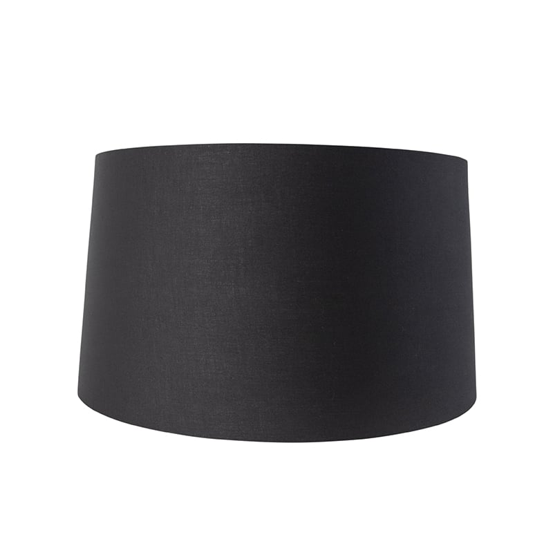 Cotton Lampshade Black 45/50/28 with Gold Interior