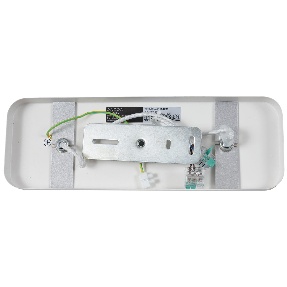 Foco de techo de diseño blanco GU10 70mm 2-luces ajustable - Vo