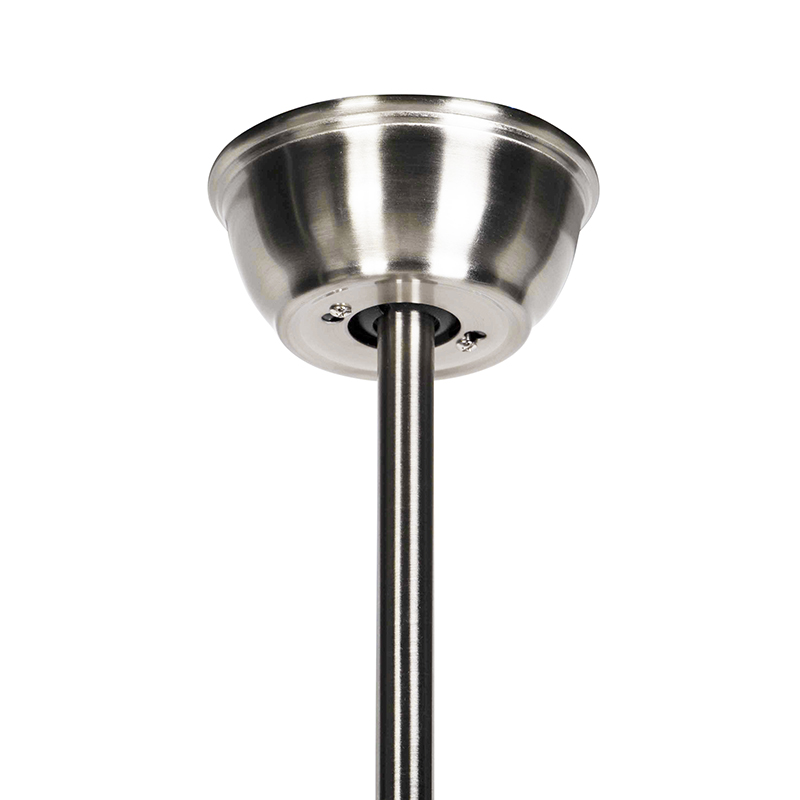 Ventilatore da soffitto argento con telecomando - Wings 42 acciaio