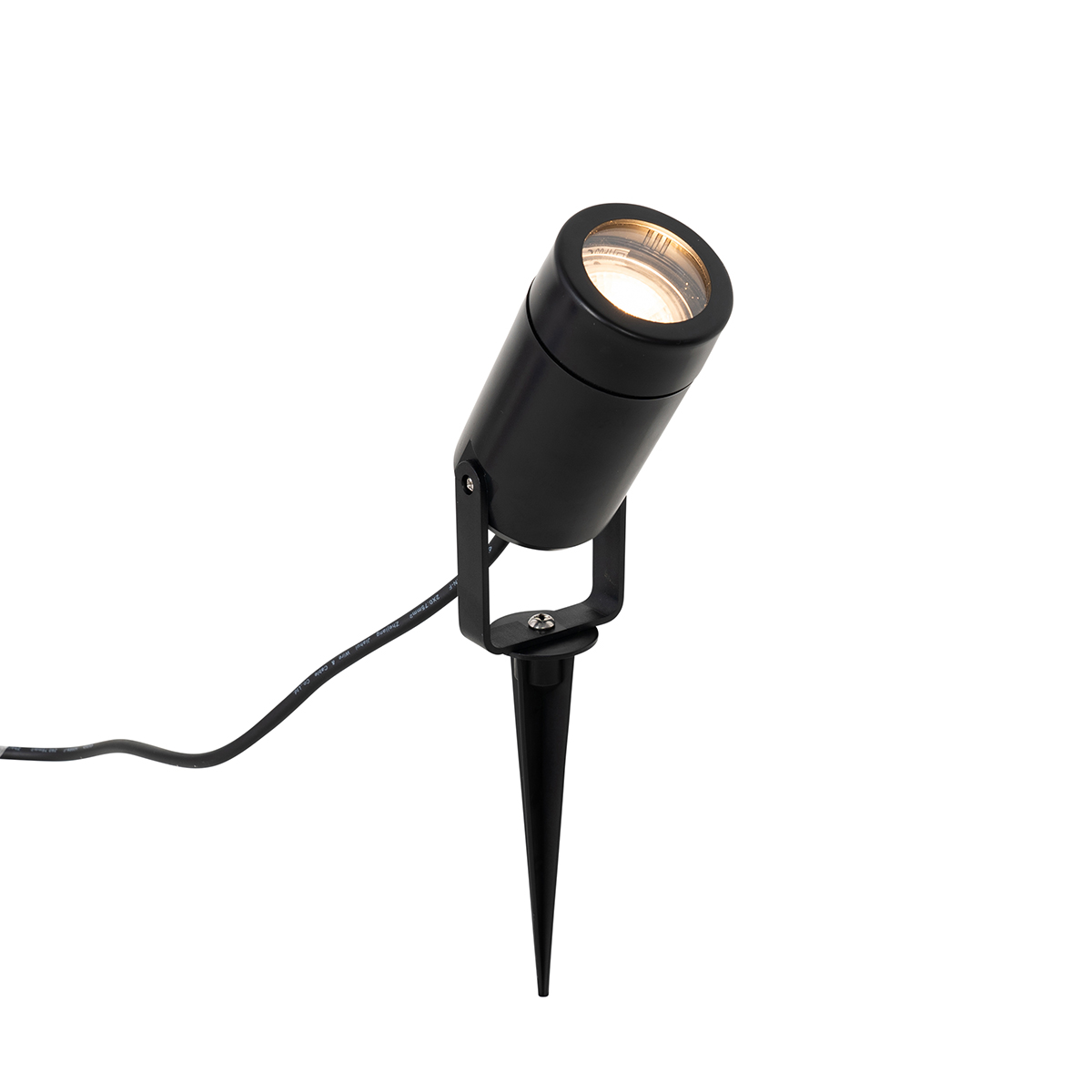Pic de lumière réglable noir IP65 - Solo Eco