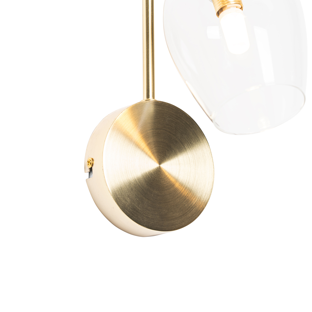 Aplique clásico dorado con cristal - Elien