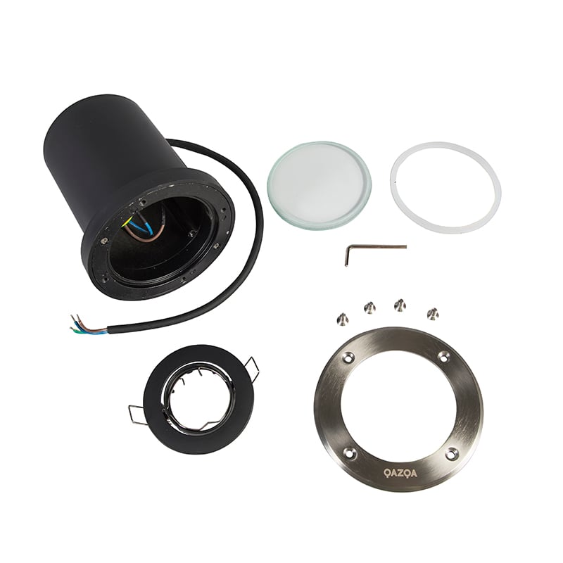 Set di 5 faretti da esterno in acciaio inossidabile IP65 - Delux