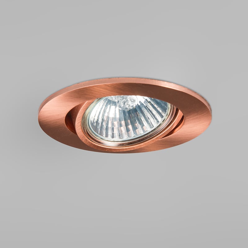 Set of 10 Recessed Spotlight Copper Cisco