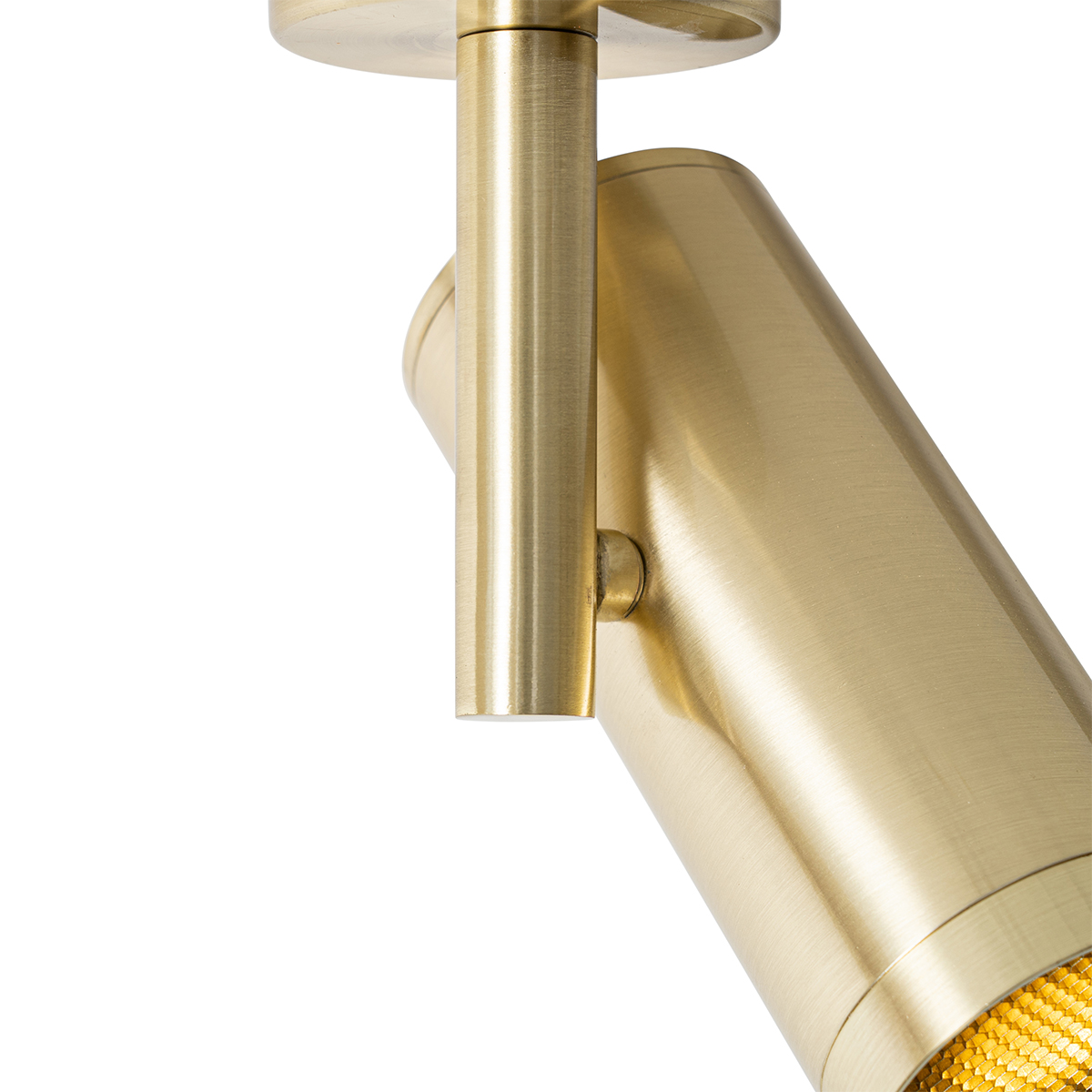 Faretto di design orientabile oro - Scopio Honey