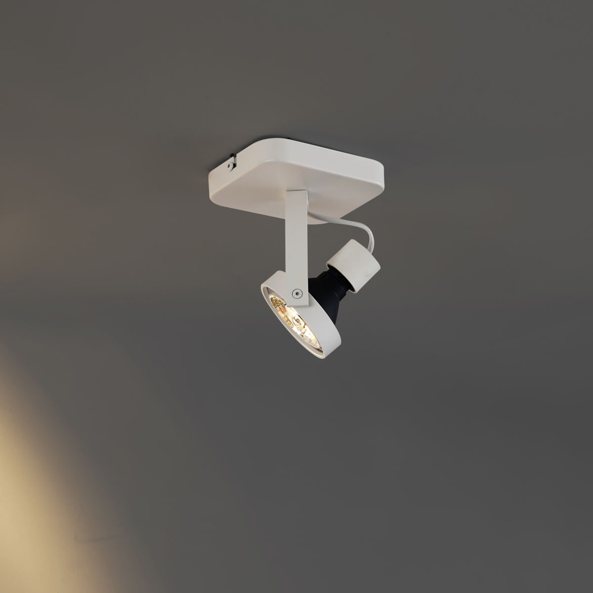 Foco de techo de diseño blanco GU10 70mm giratorio e inclinable - Vo