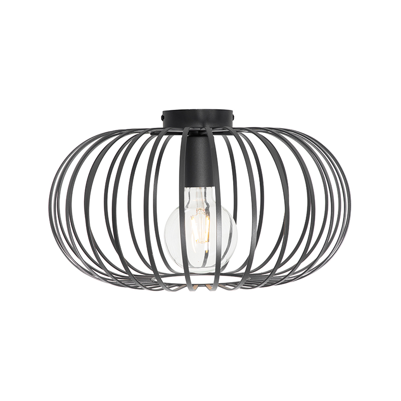 Plafón de diseño negro 39 cm - Johanna