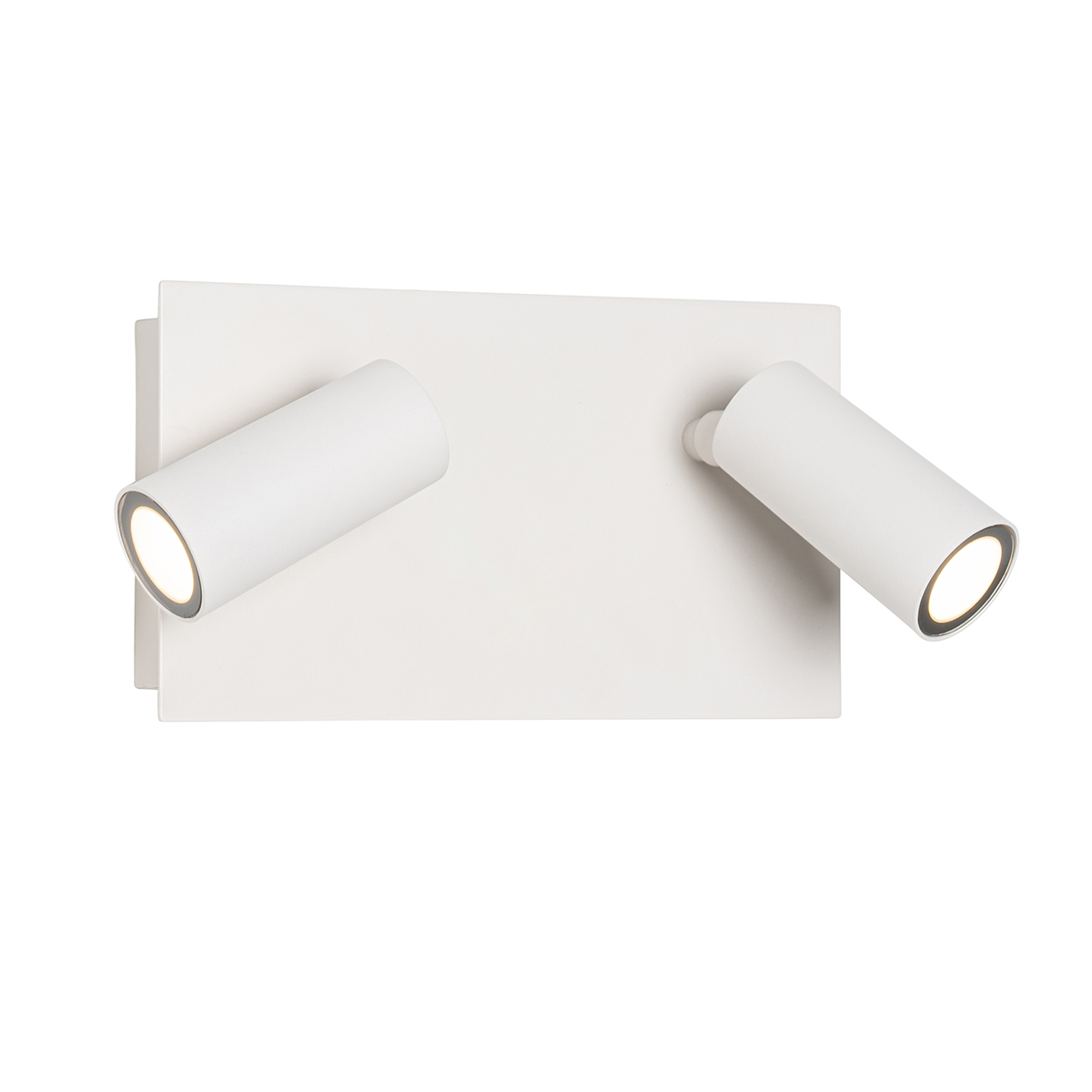 Lampada da parete per esterni moderna bianca con LED 2 luci IP54 - Simon