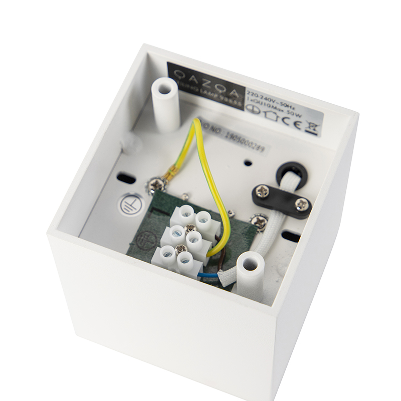 Design-Aufbaustrahler weiß GU10 50mm - Qubo Honey