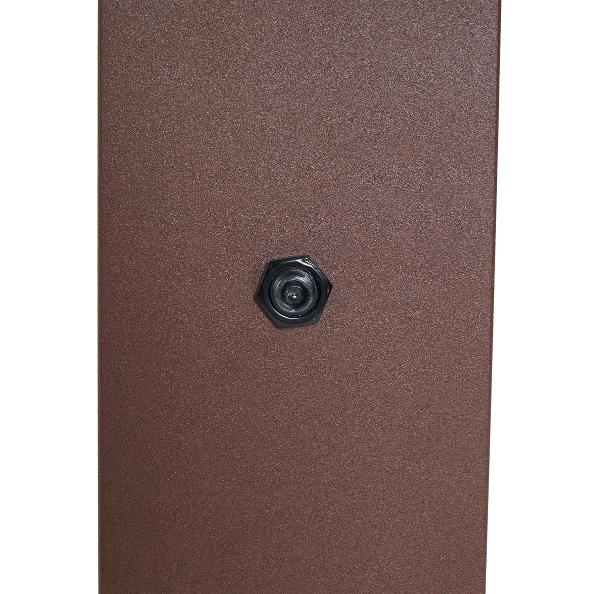 Industrial Outdoor Post Light Rust Brown with Smoke Glass 70cm with Twilight Sensor IP44 - Denmark