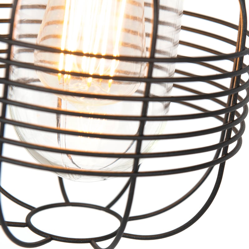 Rustic Outdoor Hanging Lamp Black IP44 - Guardado