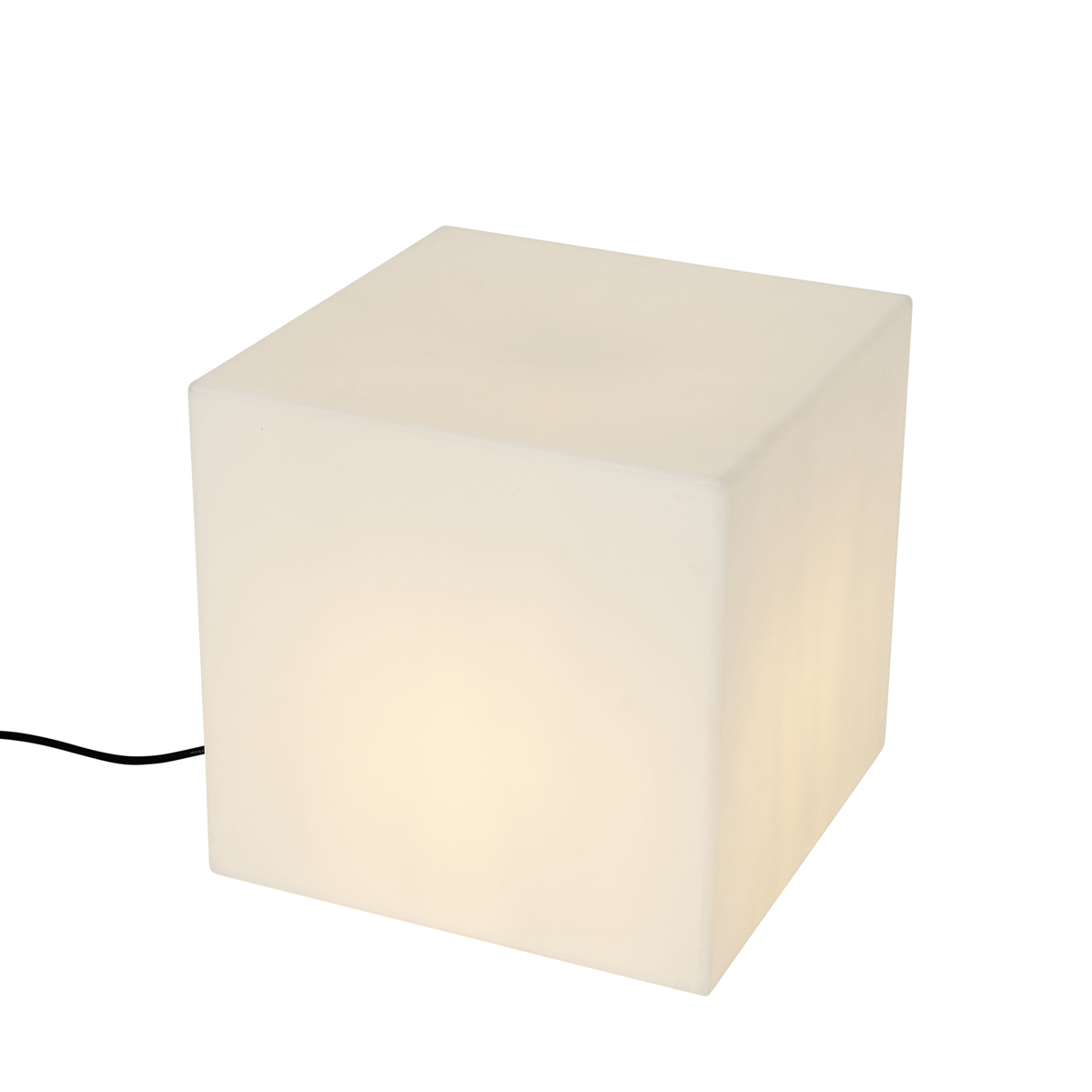 Lampe extérieure intelligente blanche 38 cm carrée avec LED A60 IP44 - Nura