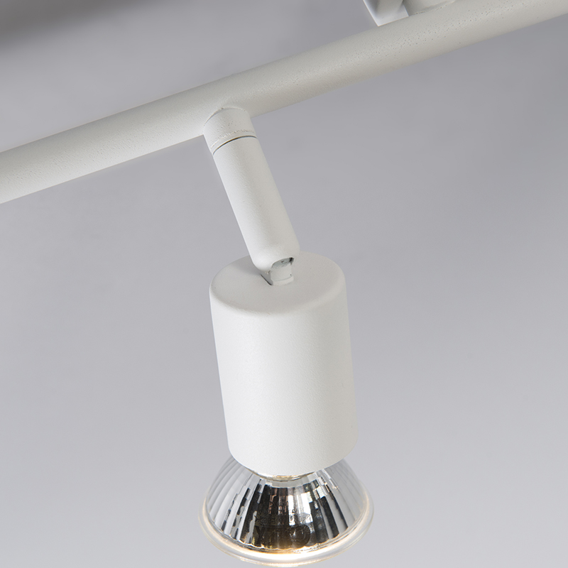 Foco moderno blanco inclinable 4 luces - Jeany