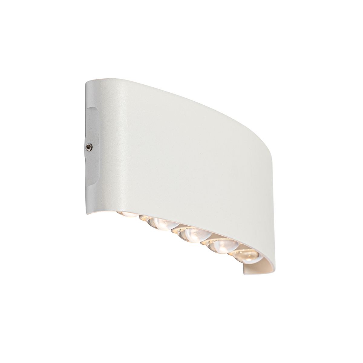 Applique murale d'extérieur blanche avec LED 10 lumières IP54 - Silly