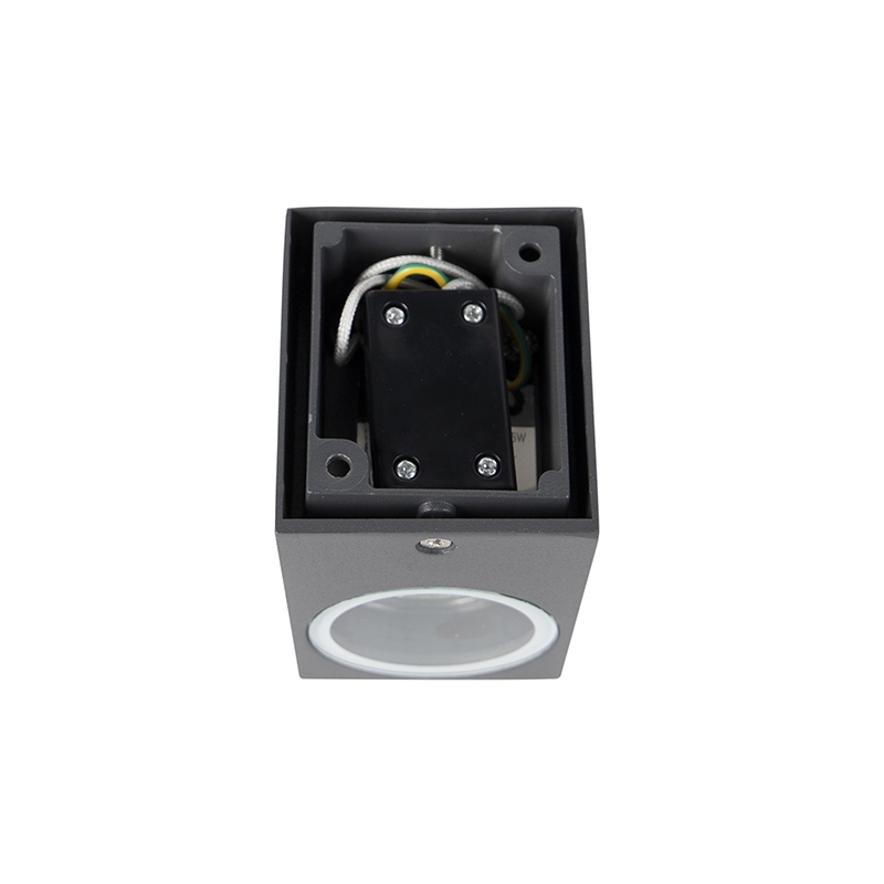 Set di 4 applique moderne grigio scuro IP44 - Baleno