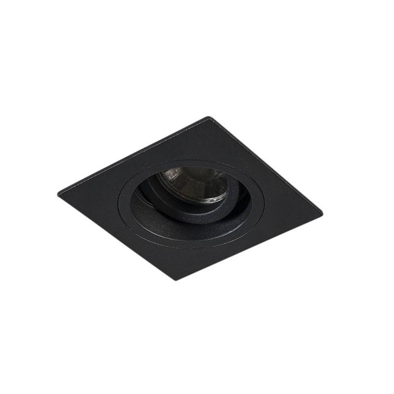 Spot encastré intelligent noir carré avec Wifi GU10 - Chuck