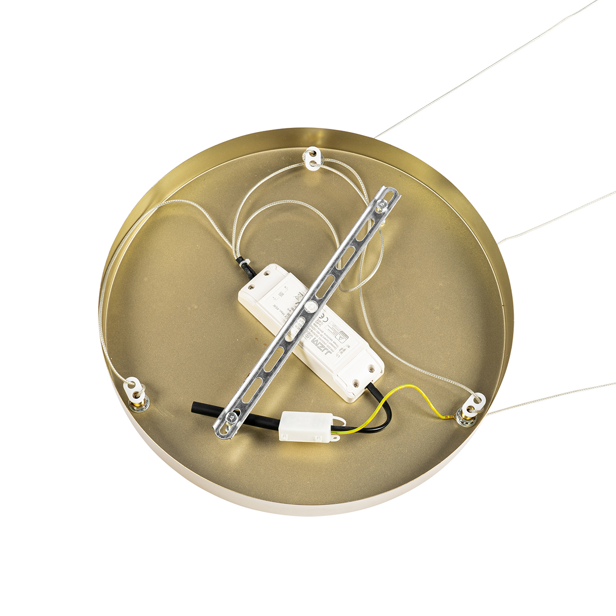 Round Brass Pendant Light Incl. LED 3-Step Dimmable 3-Light - Lyani
