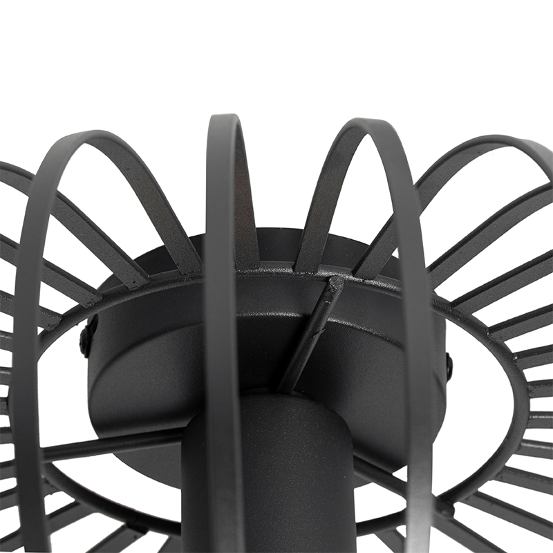 Plafón de diseño negro 39 cm - Johanna