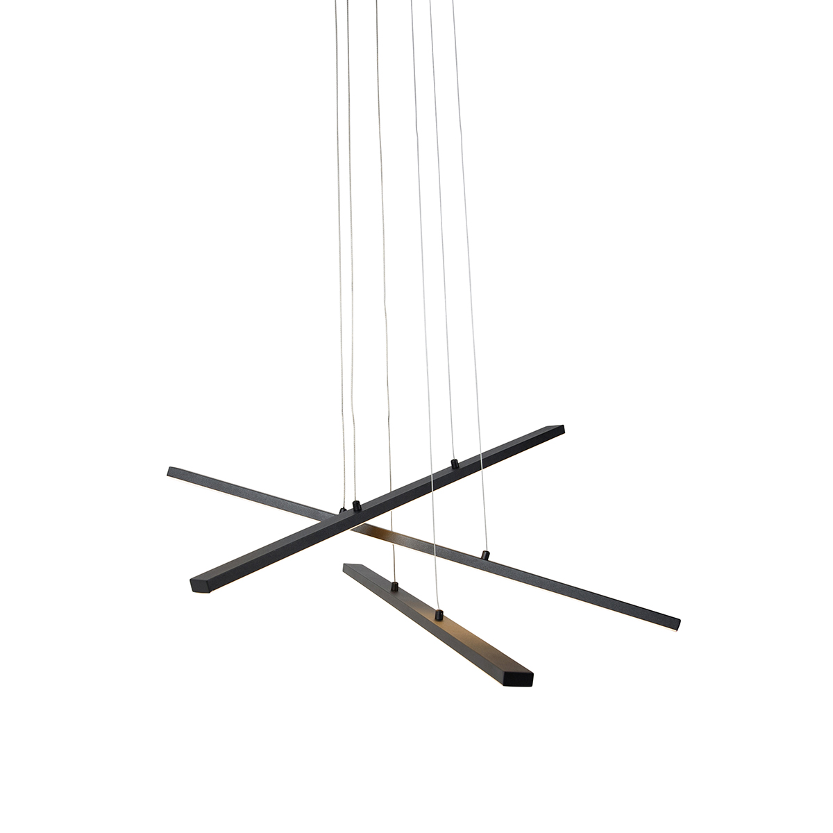 QAZQA Steve Deckenleuchte Schwarz, Quadratisch 40 Cm, 3-stufig Dimmbar, IP44 – Inkl. LED