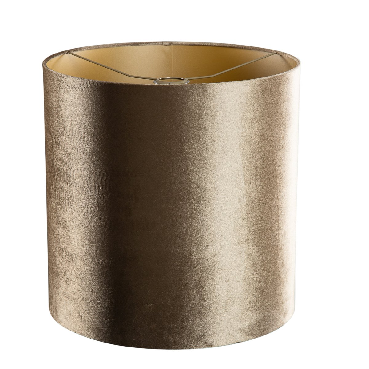 Velvet Lampshade Bronze with Gold Interior 40/40/40