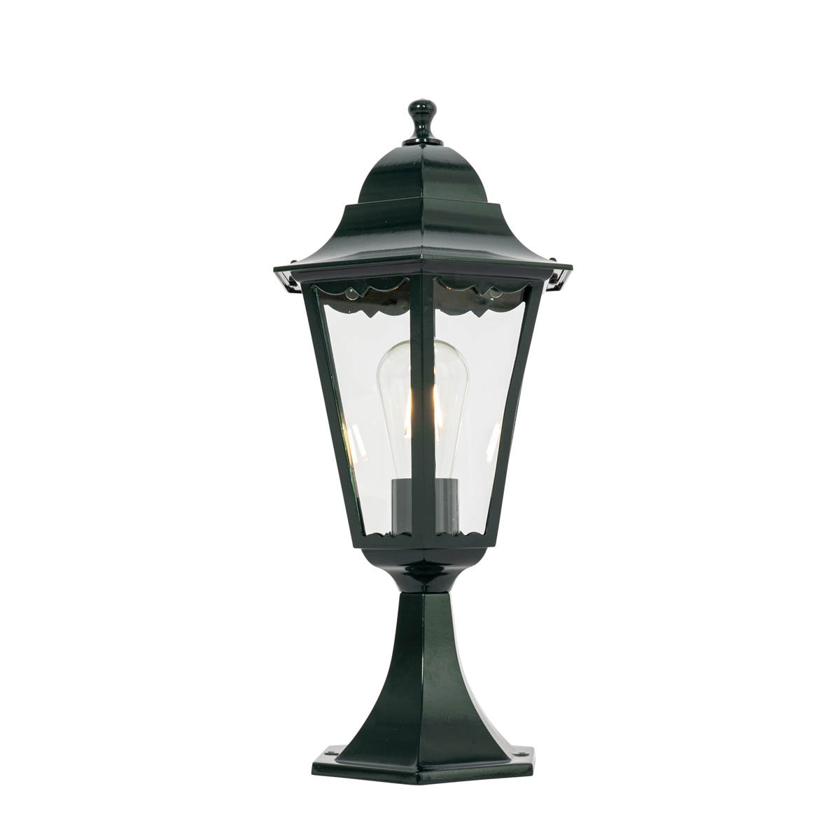 Classic outdoor lantern base dark green IP44 - New Orleans