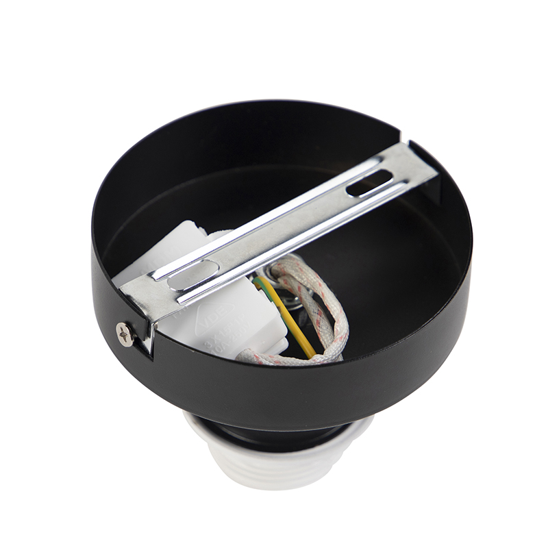 Deckenleuchte mit Schirm schwarz/gold 20 cm - Combi schwarz