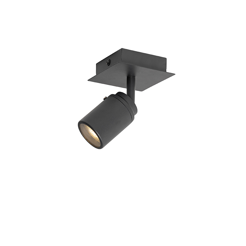 Moderner Badspot schwarz quadratisch IP44 - Ducha